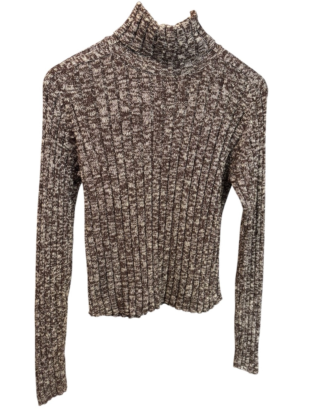 y2k stretchy ribbed knit turtleneck sweater, energie size large